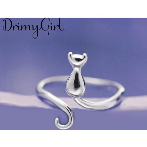 New Boho Vintage Large Moon Cat Rings For Women Men Charm Male Retro Gothic Jewelry Drop Shipping 2021