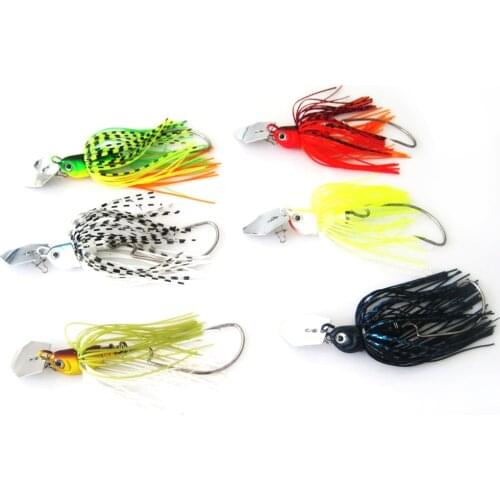 Buzz bait Fishing Lure Rubber Jig Compound Bait Finness Chatter Spinner Spoon Artificial Fish Jigs Head 10g 14g 1 Piece Sale