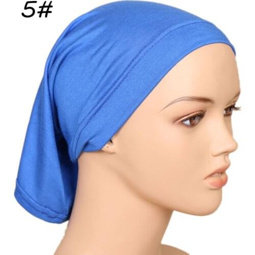Under Scarf Hijab Tube Bonnet Bone Chemo Hat Cotton Head Cover Inner Caps Women Muslim Inner Hijabs Cap Underscarf turban mujer