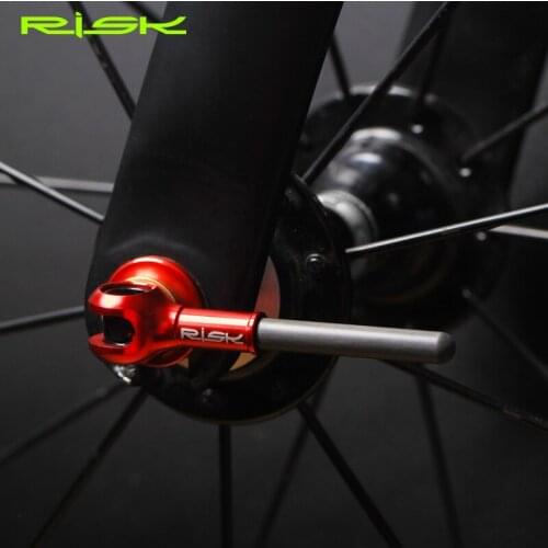 RISK Titanium QR Road Bike/MTB Quick Release Skewer Road MTB Bicycle Cycling Quick Release Hub lever Universal non-slip fixing