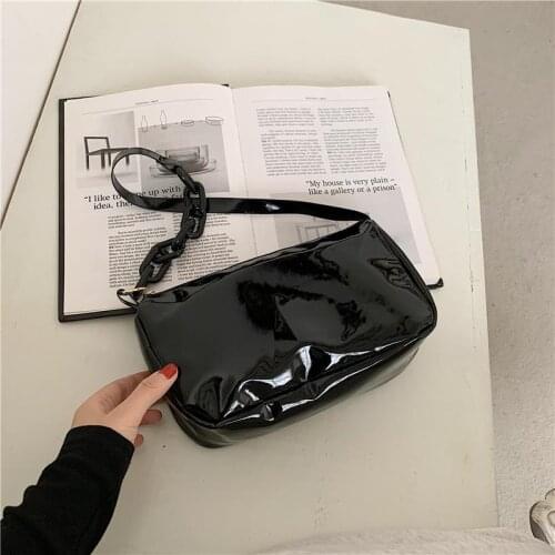 Shoulder Bag Woman Handbag Crossbody Bags for Women Travel Luxury Designer Chain Women Bag Fashion PU Leather Solid Color Simple