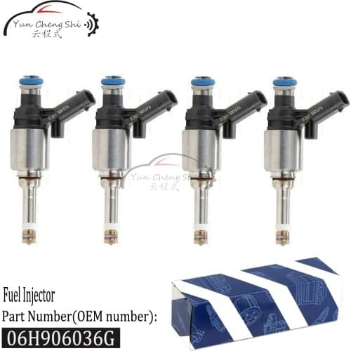 4x fuel injector 06H906036G 06H906036E 06H906036P 0261500162 for Volkswagen BEETLE CC EOS PASSAT PASSAT CC TIGUAN JETTA2.0T L4