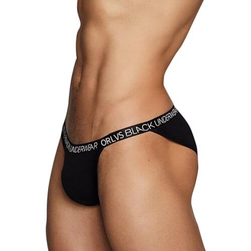 ORLVS New Men Briefs Modal Underwear Soft Sexy Low Waist Panties Gay Tight Strap High Fork Comfortable Sissy Cuecas Underpants