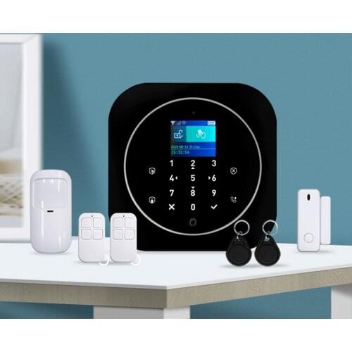 Tuya GSM Wifi Security Alarm System With PIR Motion Gas Smoke Sensor Door Sensor Siren Wireless 433mhz Alarm Smart Home Kit