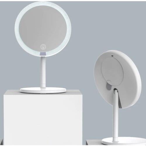 Smart touch switch magnifying usb rechargeable detachable adjustable lighted makeup mirror led light make up mirror