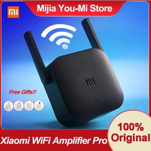 Orginal Xiaomi WiFi Amplifier Pro 300Mbps Amplificador Repeater Signal Cover Extender 2.4G Repeater Network With EU AU Adapter