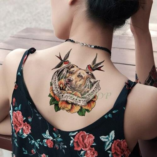 Waterproof Temporary Tattoo Sticker Tiger Birds letter fake tatto flash tatoo tatouage temporaire big size for women girl men