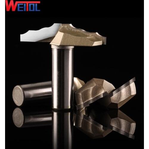 Weitol 1 pcs 12.7mm shank high quality end milling cutter cnc machine bits cabinet door router bits for woodworking