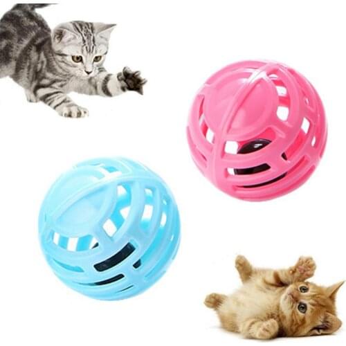 Funny Cat Ball Toy Hollow Training Cat Interactive Toy Cat Bell Toy For Kitten Pet Interaction Supplies
