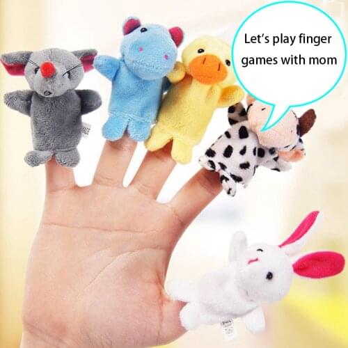 10pcs Baby Appease Toy Soft Mini Doll Finger Puppet Kit Children Portable Interactive Present for Infant Kids Gift