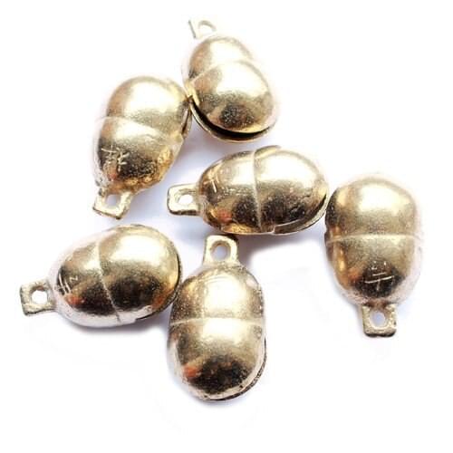10PCS Brass Bells Beans Bell Groundnuts Windbells 3# 40mm NBB412