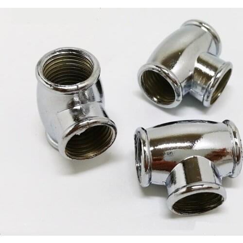 10pieces/lot M10 female tee coupling, three-way connection; T-connection; duplex fitting for lighting lamps clip mount