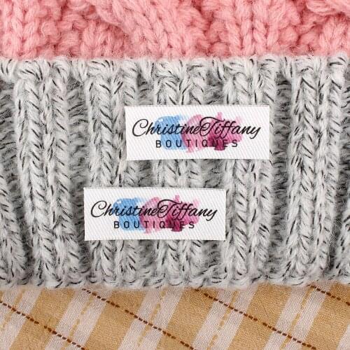 112 Cotton Fabric Labels, Gift, Handmade Gift, Iron Tags, Ironing Labels, Personalized Name, Custom Design, Name Tags (TB2179)