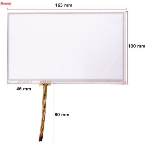 165*100 mm 165mm * 100 mm 4Pin Resistive 7" inch Touch Screen Panel Digitizer sensor for Car DVD PLC ZCR-2548A-2/6 Glass