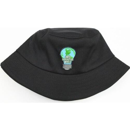 2021 Light Bulb Embroidery Cotton Bucket Hat Fisherman Hat Outdoor Travel Hat Sun Cap Hats for Men and Women 353