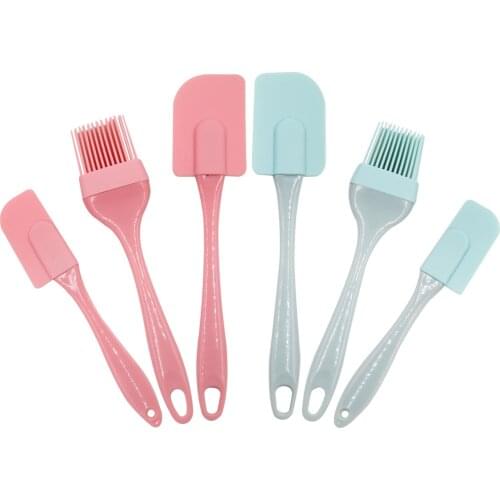 3Pcs/Set Kitchen Utensils Cooking Supplies Oil Brush Multi Purpose Cake Spatula Baking Tools Silicone DIY Baking Cream spatula