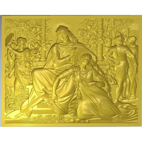 3d model relief for cnc in STL file format Panno Christian