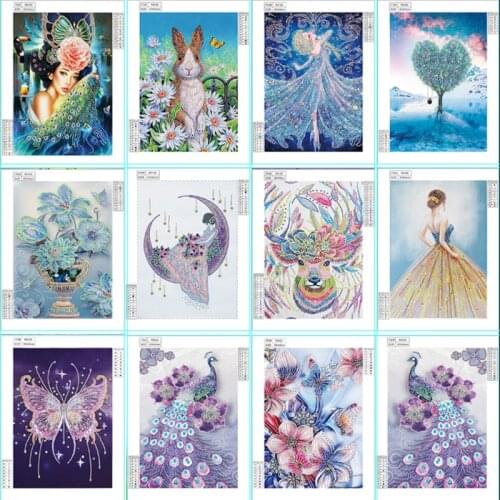 5D DIY special diamond painting animal embroidery combination mosaic home decoration