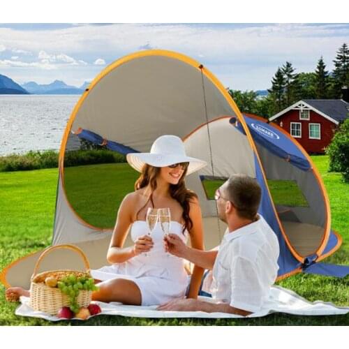 Beach tent outdoor automatic 3-4 people speed driving fishing sunscreen