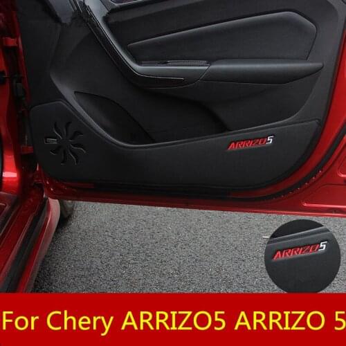 Car door Anti kick pad Modification leather Car door All inclusive easy Cleaning Anti kick For Chery ARRIZO5 ARRIZO 5