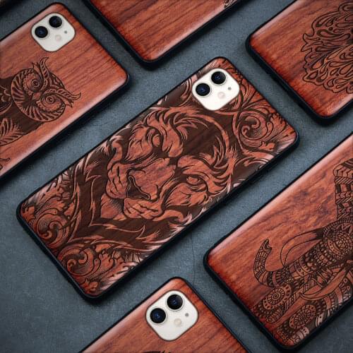 Real Wood Phone Case For iPhone 11 12 Pro Max Case Shockproof Wooden X Xr Xs Max Cover For iPhone SE 2020 7 8 Plus 12 Mini Funda