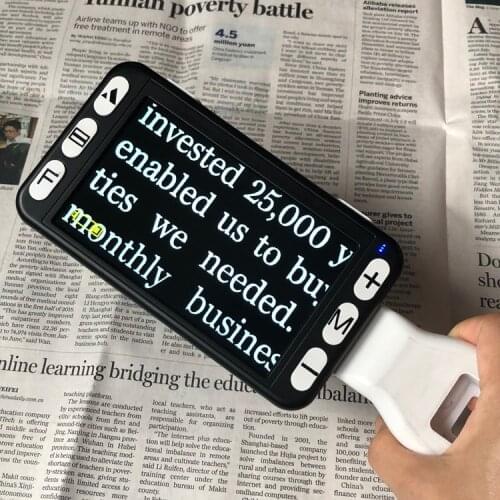 5" LCD HD Digital video magnifier for low vision reading aid magnifier electronic reading aid tool with led lgihts 2X-32X