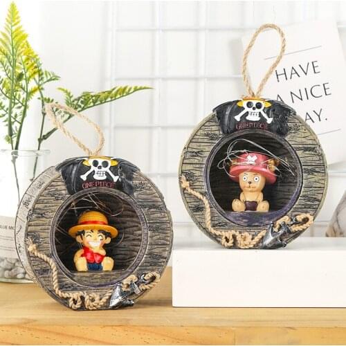 Japanese Style Luffy Star Lamp Room Decoration Resin Ornament Novelty Cartoon Creative Christmas Student Gift Living Room Decor