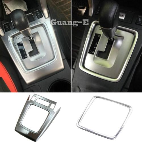 For Subaru Forester 2013 2014 2015 2016 2017 2018 Car Cover Stick ABS Chrome Inner Middle Shift Stall Paddle Cup Switch Frame
