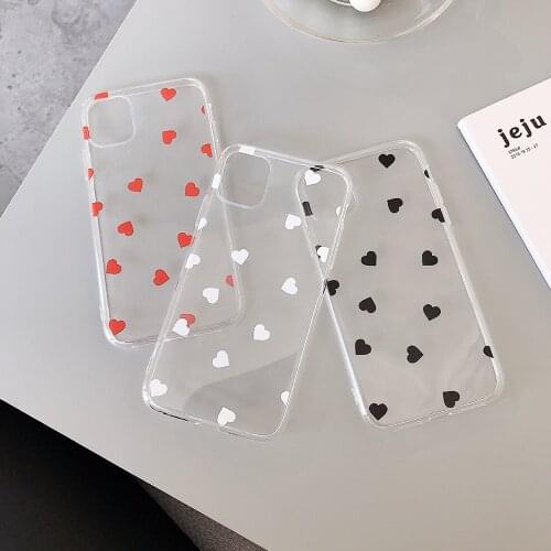 For Xiaomi Redmi Note 10 5G 10 Pro Max 10S Case Love Heart Clear Phone Case Transparent Soft Silicone Cartoon Coque