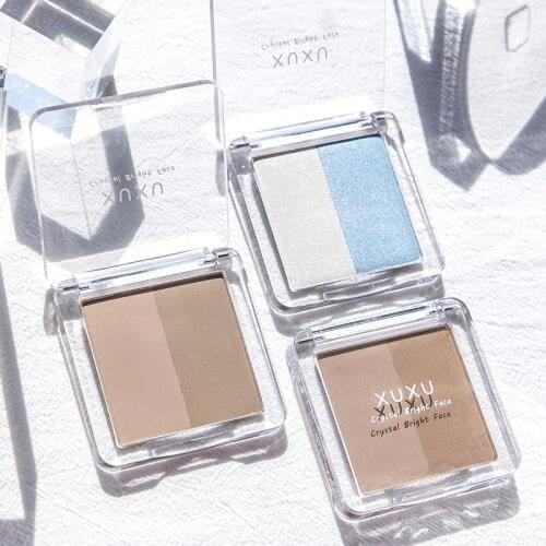 Two-Color Face Makup Contour Palette Long-Lasting Waterproof Highlighter Nose Shadow Hairline Powder professional Beauty Tool