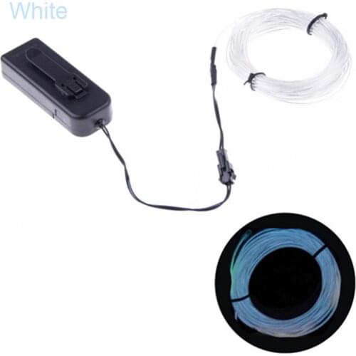 Flexible Neon Waterproof LED Light Glowing EL Wire Strip Light Tube for Car Dance DIY Party Decoration