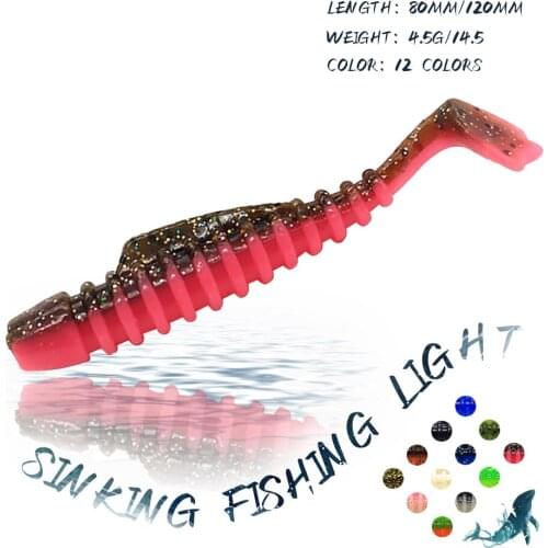 KoKossi 5PCS/3PCS 80MM/12MM Fishing Lures Artificial Soft Bait Wobblers Floating Water Jigging Carp Fishing Accessories Tackle