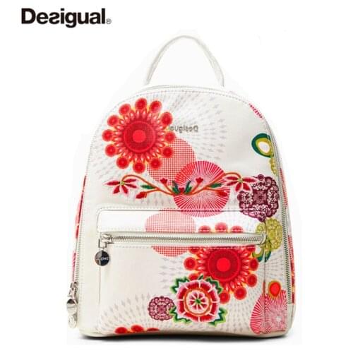 Spanish Desigual summer new womens European and American fashion embroidered backpack small backpack