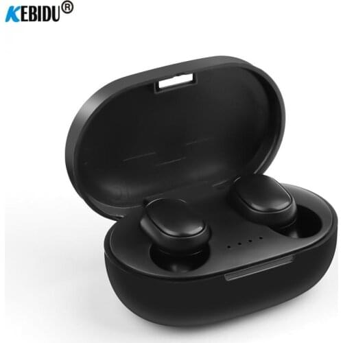 Kebidu TWS Bluetooth 5.0 Earphone Stereo Bass Headset with Mic True Wireless Mini Mobile Phone Sports Earphones for smart phone