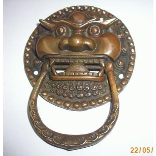 Chinese Bronze Foo Dog Foo Lion Door Knocker