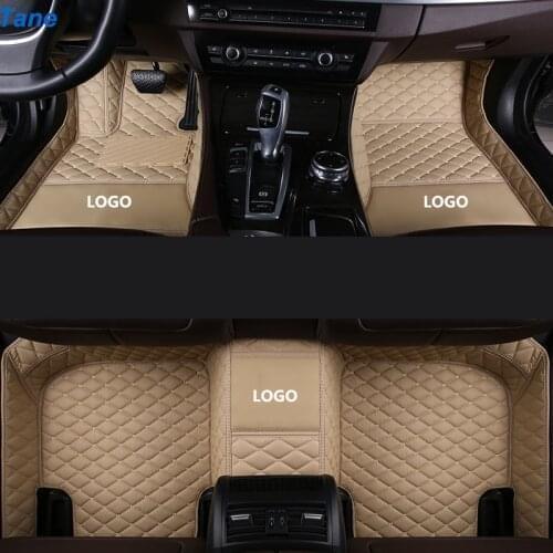 Tane leather car floor mats For honda accord 2003 2007 crv 2008 stream civic 2008 city 2010 fit 2014 jazz accessories carpet rug