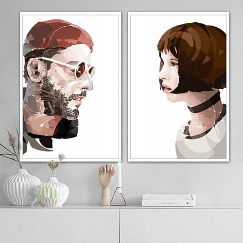 Leon - The Professional cartoon picture diy home decor oil painting pictures by numbers people pictures by numbers