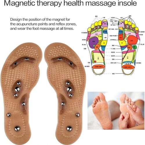 Magnetic Slimming Foot Acupuncture Point Therapy Insole Body Detox Cushion Massager Relief Comfort Massage Shoe Pads Therapy