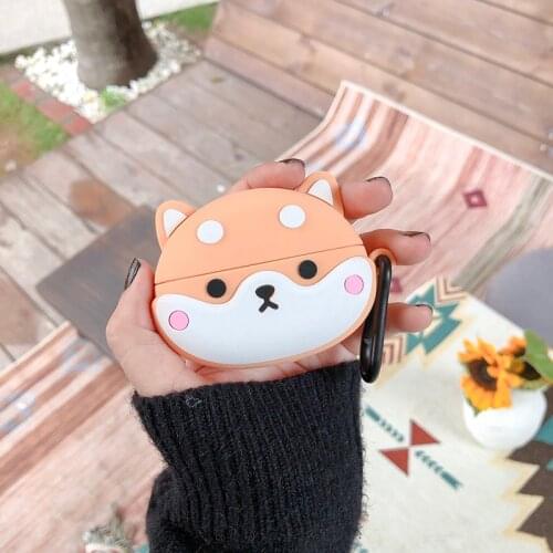 Cute Cartoon Corgi Dog Pet Animal 3D Case for Huawei Freebuds Pro Box Soft Silicone Wireless bluetooth Earphone Protective Cover