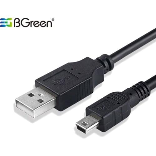 BGreen 10X Mini USB Cable To USB 2.0 Data Sync Charging 50CM For MP3 Player Speaker Hard Disk Camera Digital Device