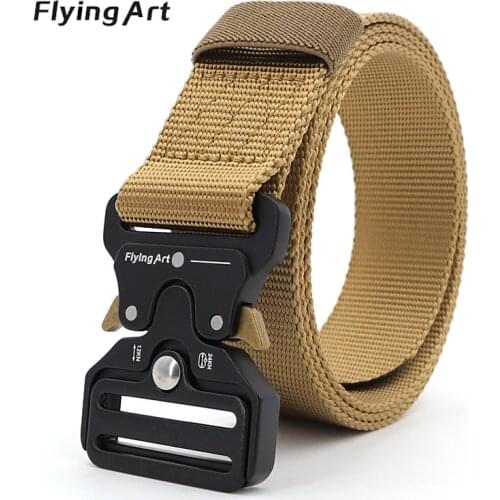 Outdoor Canvas Belt Mens Imitation Nylon Quick Release Belt
