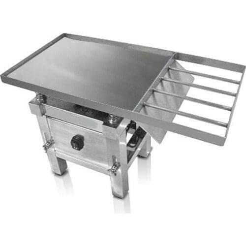 Newest Stainless Steel small Vibrating table machines for Chocolate Tempering Casting Machine for sale