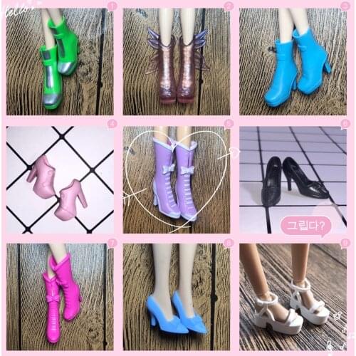 1/6 New Original multiple Colorful Doll Accessories Fashion Sneaker Flat Shoes Genuine Sandals Shoes for Barbie Doll Shoes