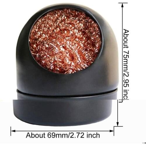 Cleaning Ball Welding Desoldering Metal Box Clean Ball Welding Filter Copper Cleaning Desoldering Wire Soldering Tip Nozzle E3G6