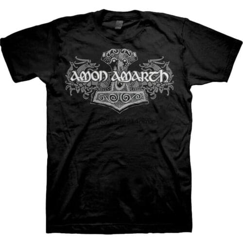 Official Amon Amarth Viking Horses Men Black T Shirt Us Import