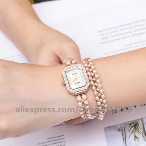 Wholesale E-LY 069 long women beads watch women quartz long watches lady dress bangles wristwatches