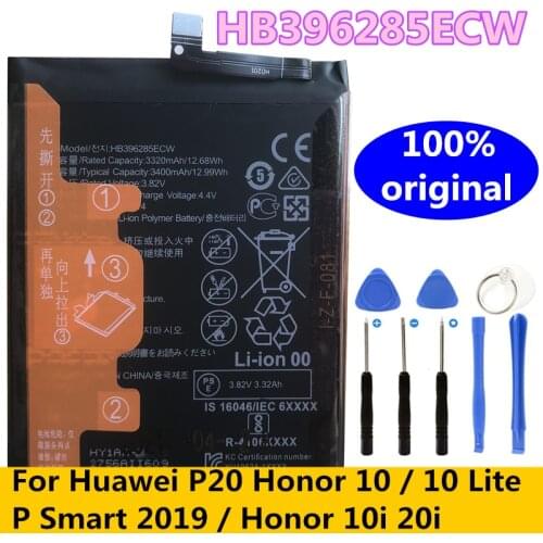 Original HB396285ECW Battery For Huawei P20 Honor 10 / 10 Lite P Smart 2019 / Honor 10i 20i COL-AL00 COL-AL10 COL-TL00/TL10/L29