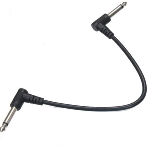1pcs Color Black Guitar Effects Pedal Cable Guitar Amplifier Audio Cable guitar parts Musical Instruments accessories