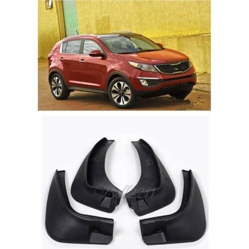 Front Rear Mud Flaps Splash Guards Mudguard Set of 4 Pcs for KIA Sportage R 2011 2012 2013 2014 Free Drop Shipping