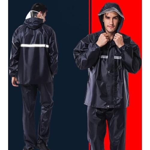 Night Reflection Rain Coat Hood Raincoat Poncho Waterproof Windbreak Cloak Unisex Labor Insurance Outdoor Practical Mantle